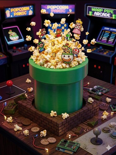 Super mario movie - movie, popcorn