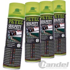 4x PETEC SEILFETT SPRAY 500 ML