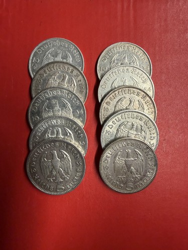 10x reichsmark hindenburg - 5,