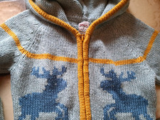 Only strickjacke blau gelb