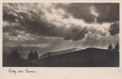 Foto sonnenstrahlen berge - foto-ak, p