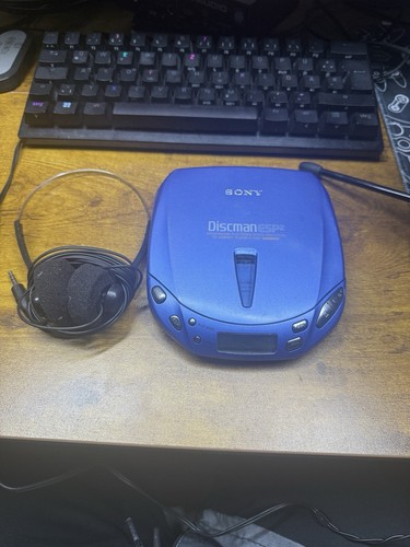 Sony e445 discman blauer - sony,