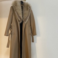 ZARA DAMEN LANGER MANTEL AUS