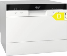 Mini Tischgeschirrspüler 6 Maßgedecke weiß leise kompakt 5 Programme