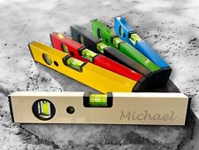 Wasserwaage personalisiert mit Wunsch Namen | Richtwaage mit Gravur Maurerwaage