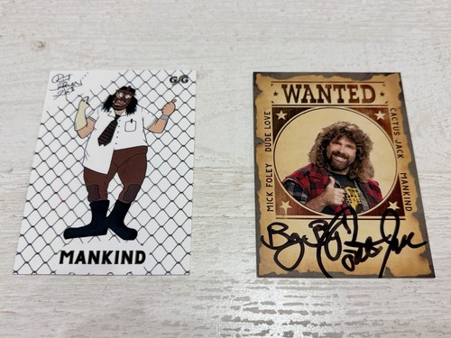 Wwe mick foley auto trading - auto,