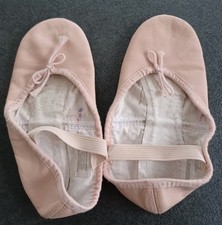 Ballettschläppchen Bloch rosa Leder Gr. 33/34