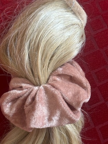 Haargummi scrunchie beige - scrunchie,,