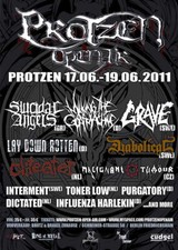 Protzen Open Air 2011: SUICIDAL ANGELS, GRAVE, DIABOLICAL, CLITEATER, u.a.