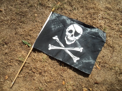 Piraten fähnchen aus - fähnchen, stoff