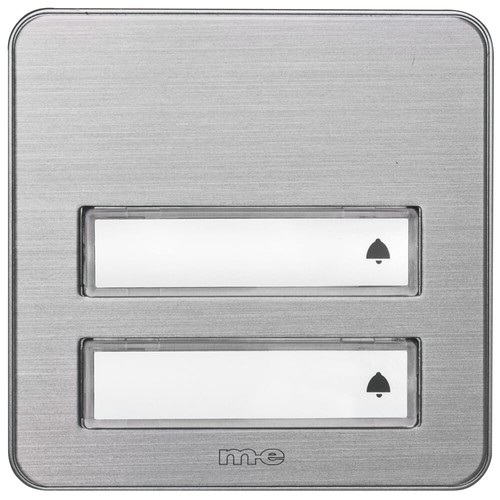 Klingeltaster alu silber - m-e,