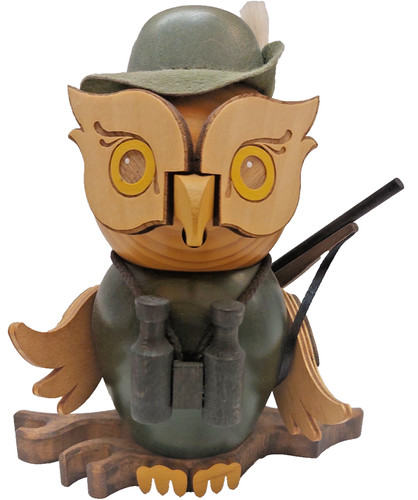 Rauch eule jäger holzfigur - rauch-eule,
