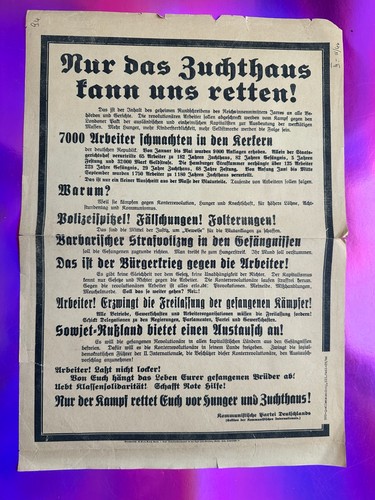 Alter aushang flugblatt - alter,