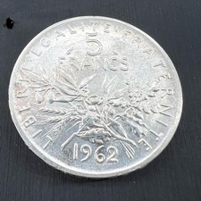 Münze 5 Francs Sämaschine