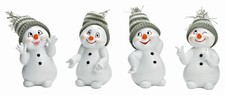 Schneemann mit Mütze, witzig