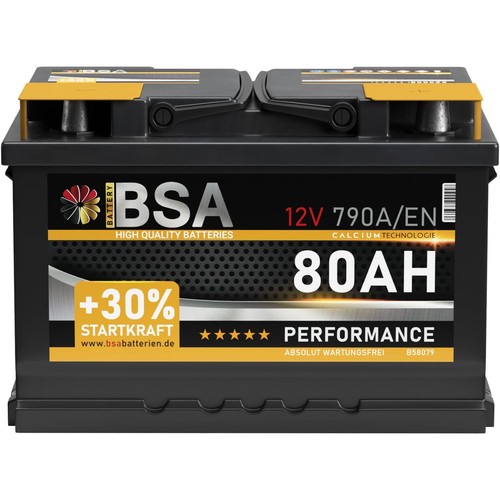 Bsa autobatterie 12v 80ah - bsa,