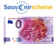 0 Euro Schein XEPD 2025-6 WUPPERTALER SCHWEBEBAHN KASERWAGEN