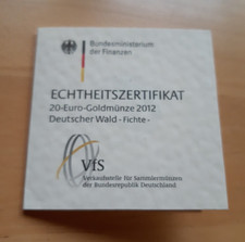 Echtheitszertifikat 2012 für
