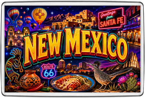 New mexico santa neon - new,
