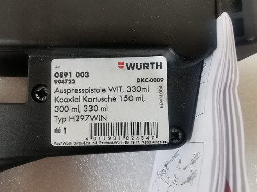 Auspresspistole wit 330ml - ,