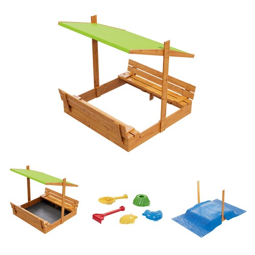 Sandkasten aus holz mit - sandkasten,