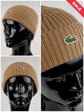 LACOSTE COOKIE BRAUN BEANIE
