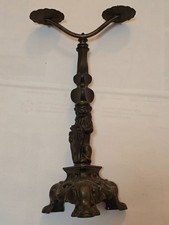 Antik Vintage Kerzenständer halter Leuchter Messing Bronze Jugendstil schwer