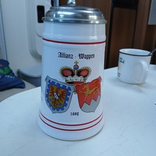 Bierkrug mit zinndeckel