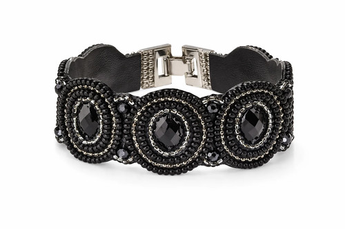 Armband kunstleder schwarz - armband,