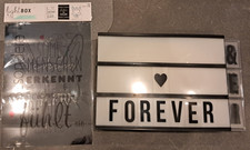 Lightbox | Beleuchtbar | inkl. Buchstaben und zubehör