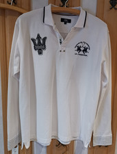 La Martina Maserati Polo Langarm Shirt Herren weiß XXL sehr gut