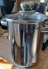 Spargeltopf Edelstahl,mit Einsatz