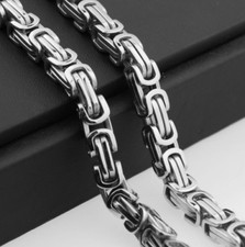 Edelstahl Königskette Massiv