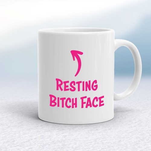Resting tch face mug - b*tch,