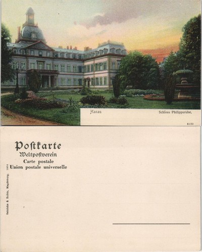 Ansichtskarte hanau schloß - hanau,