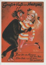  AK  Krampus , Teufel mit