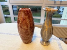 2 Vasen aus Onyx, Blumenvase, Vase