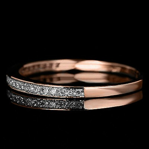 14k rose vergoldet moissanit - rose,