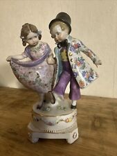Porzellanfigur Kinderpaar Mädchen und Junge Floral E. & A.Müller Schwarza