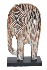 Elefant auf Fuß 34cm