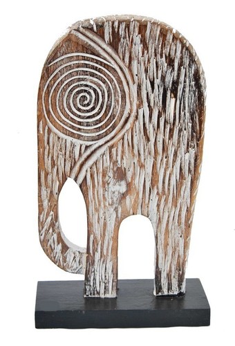 Elefant auf fuß 34cm - auf,
