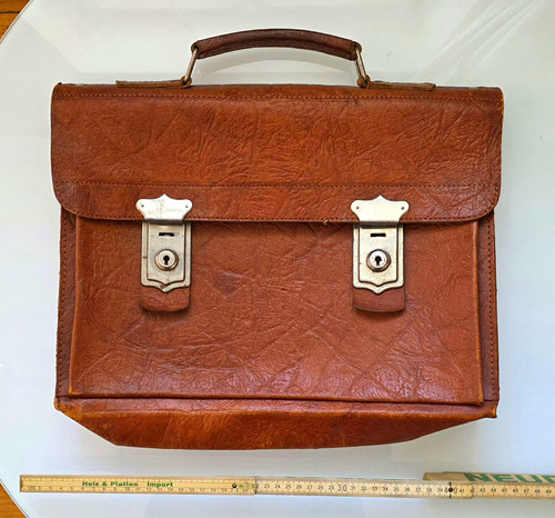 Braune leder aktentasche mit - braune,
