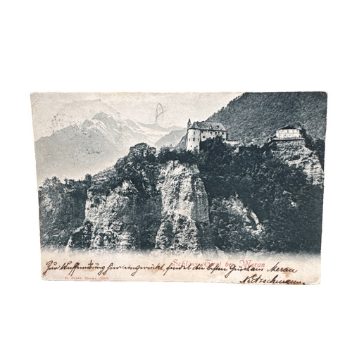 Ansichtskarte postkarte meran - postkarte,