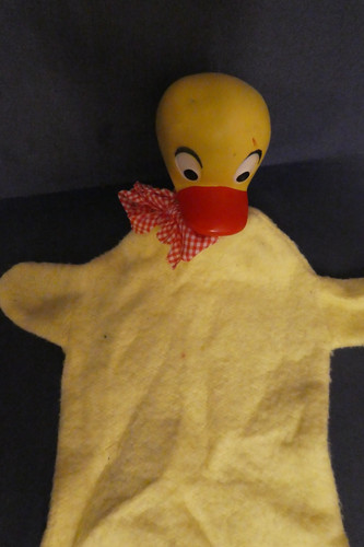 Alte handpuppe ente - handpuppe,