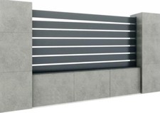 Aluminium Zaun Lamelle 20-160mm L:2000mm Lamellenzaun Sichtschutzzaun Anthrazit