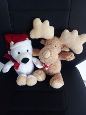 Rentier + Bär Weihnachten Kuscheltier, Stofftier von Kinder