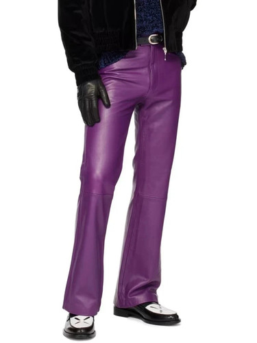 Herren 100 echtleder hose - herren, 100%