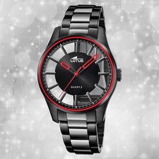 Armbanduhr Edelstahl schwarz