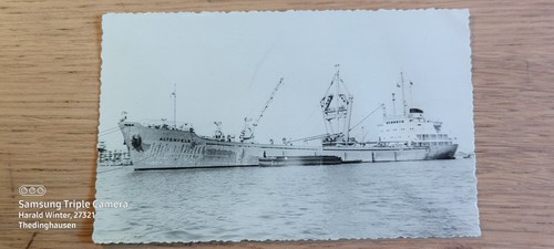 Postkarte frachtschiff - postkarte,