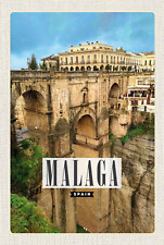 Blechschild 18x12 Malaga spain